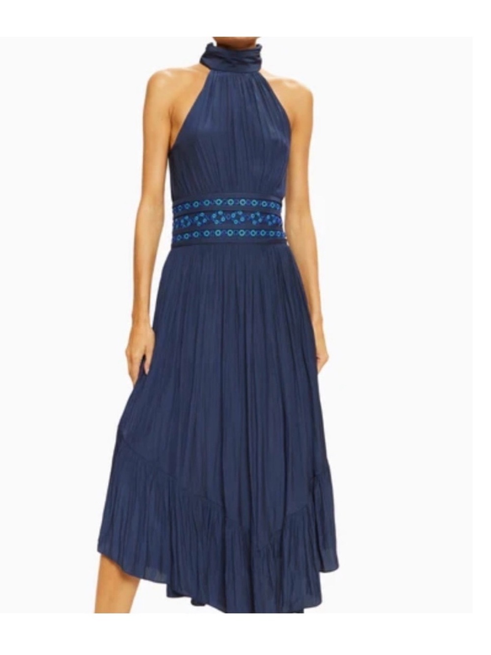 Ramy Brook Shauna High Neck Midi Dress